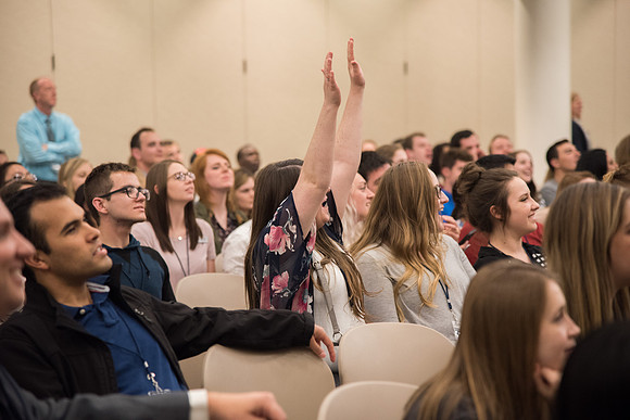 BYU-Idaho Employee Students and full-time Employees participating and learning during Evolve Conference. May 2018