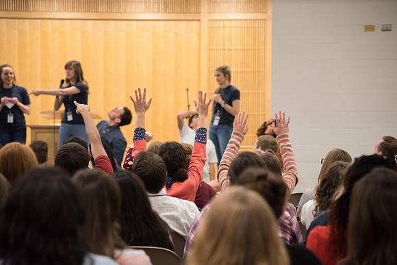 BYU-Idaho Employee Students and full-time Employees participating and learning during Evolve Conference. May 2018