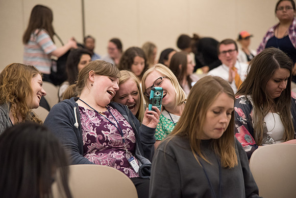 BYU-Idaho Employee Students and full-time Employees participating and learning during Evolve Conference. May 2018