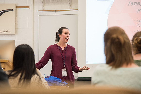 BYU-Idaho Employee Students and full-time Employees participating and learning during Evolve Conference. May 2018