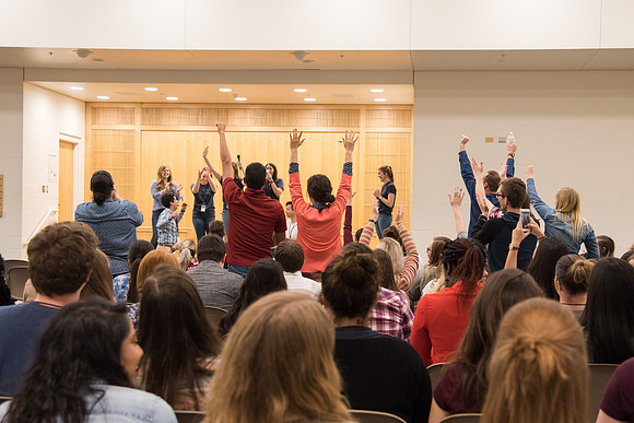 BYU-Idaho Employee Students and full-time Employees participating and learning during Evolve Conference. May 2018