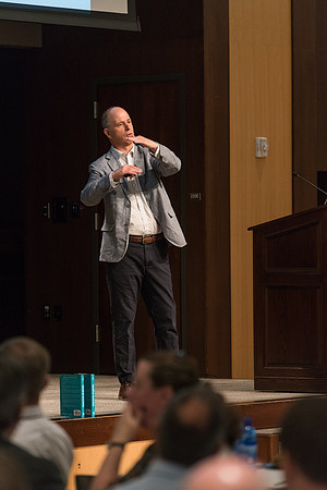 Faculty luncheon guest speaker, James M. Lang, shares insites on Small Teaching: "From Minor Changes To Major Learning". Faculty discuss concepts taught.