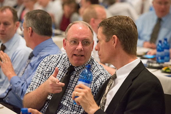 Faculty luncheon guest speaker, James M. Lang, shares insites on Small Teaching: "From Minor Changes To Major Learning". Faculty discuss concepts taught.