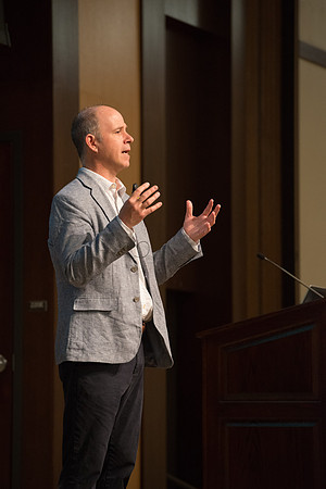 Faculty luncheon guest speaker, James M. Lang, shares insites on Small Teaching: "From Minor Changes To Major Learning". Faculty discuss concepts taught.