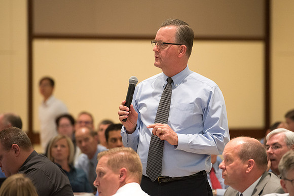 Faculty luncheon guest speaker, James M. Lang, shares insites on Small Teaching: "From Minor Changes To Major Learning". Faculty discuss concepts taught.