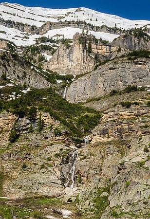 Beautiful spring day hiking through the Teton Canyon on the Alaska Basin trail.