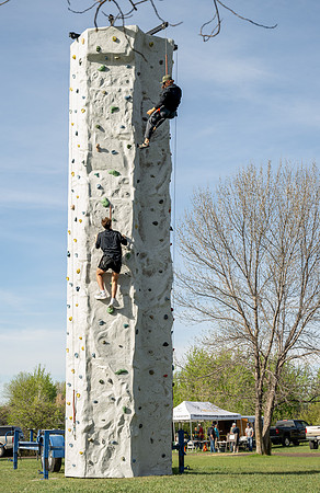 Beaver Dick Park Rock Wall Set Up - May 2025