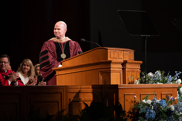 President Alvin F. Meredith is inaugurated as president of BYU-Idaho.