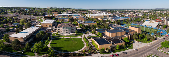 Aerial photo of BYU-Idaho campus - May 2018