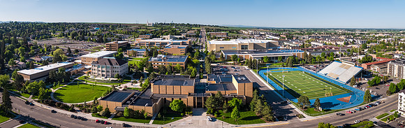 Aerial photo of BYU-Idaho campus - May 2018