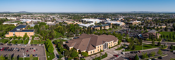 Aerial photo of BYU-Idaho campus - May 2018