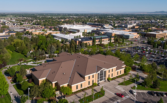 Aerial photo of BYU-Idaho campus - May 2018