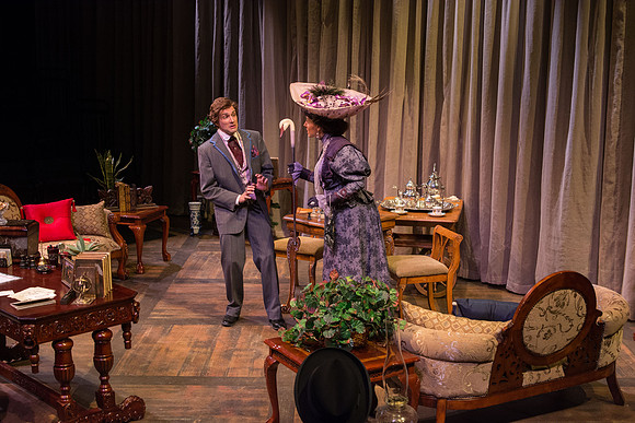 The cast of Brigham Young University-Idaho's production of "The Importance of Being Earnest" pose scenes and moments from the performance.