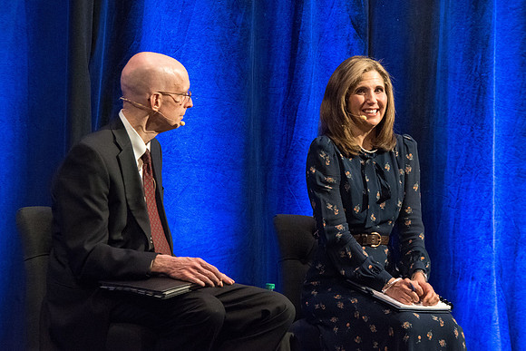 President Henry J. Eyring and Sister Eyring answering students questions about Academic Planning from live audience and onine students.