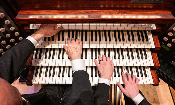 Daniel Kerr and David to perform at an Organ Duet concert in the Barrus Concert Hall.