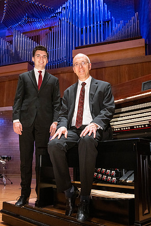 Daniel Kerr and David to perform at an Organ Duet concert in the Barrus Concert Hall.