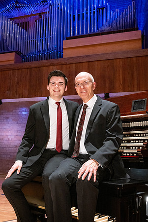 Daniel Kerr and David to perform at an Organ Duet concert in the Barrus Concert Hall.