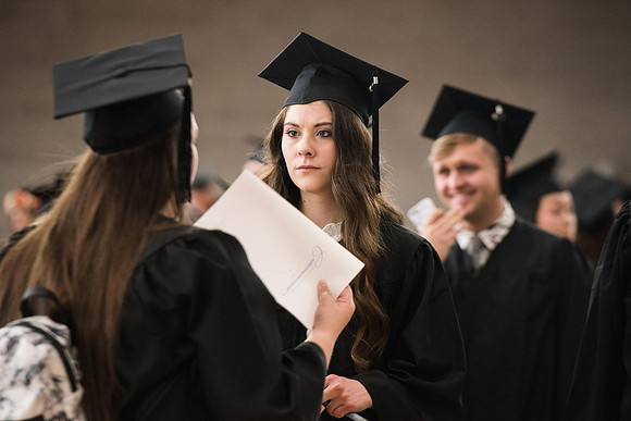 BYU-Idaho Graduation. Graduates getting ready for Commencement. Spring Semester