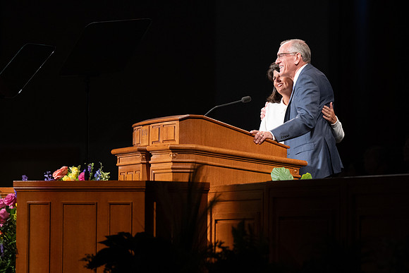 Elder and Sister Bangerter speak at devotional at BYU-Idaho