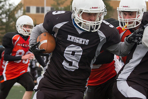 It was a constant battle on the turf for the championship title as the Knights took on the Hurricanes. The Knights were able to hold the Hurricanes as they played in overtime, with the final score bei