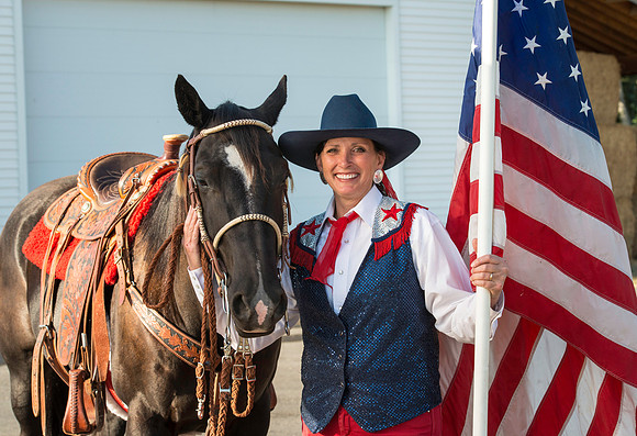 Julie Lee is an Americana horseback rider and has been affiliated with teaching at BYU-Idaho.