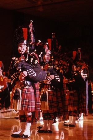 Black Watch Marching Band Performs at Ricks College - Center Stage - Nov 1989