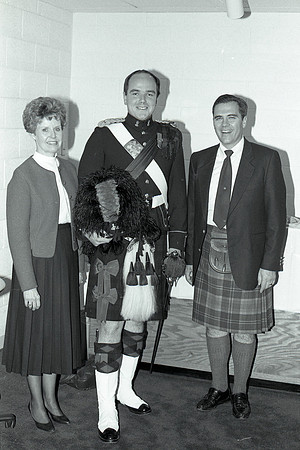 Black Watch Marching Band meets with guests after their performance at Rick's College - Center Stage - Nov 1989