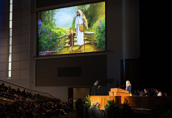 First devotional of the semester with President Alvin F. Meredith and his wife.