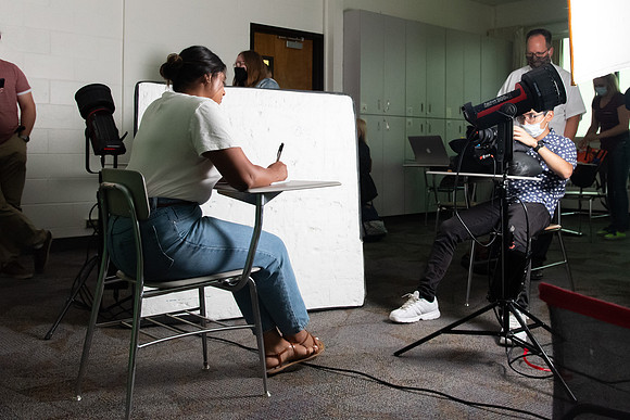 Video production of Vice President, Kelly Burgener, showing what classes will be like during Fall 2020 semester.
