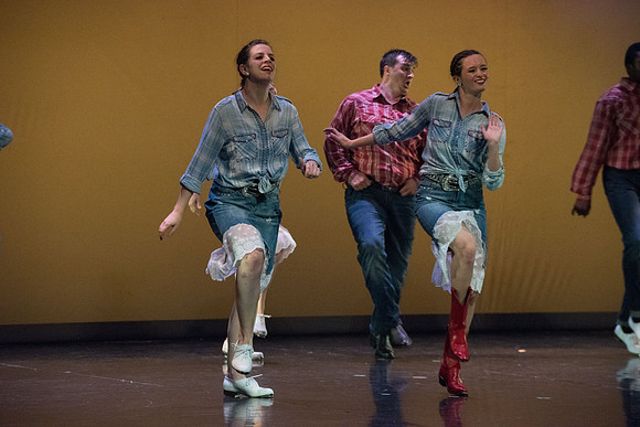 Students perform Extravadance, Spring Semester.