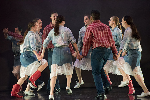 Students perform Extravadance, Spring Semester.