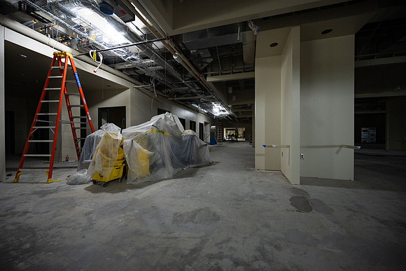Construction progress for the David O McKay Library