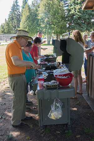 Student Living department employees and their families enjoy a picnic at Smith Park, to celebrate 10 years of being an organization.