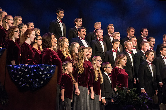 The annual Patriots and Pioneers Concert was held in June 30th at BYU-Idaho. This year’s concert features the university’s bands choirs and special guest Dallin Bayless.