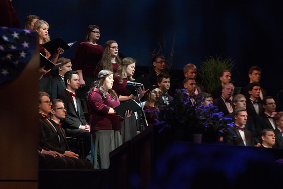 The annual Patriots and Pioneers Concert was held in June 30th at BYU-Idaho. This year’s concert features the university’s bands choirs and special guest Dallin Bayless.
