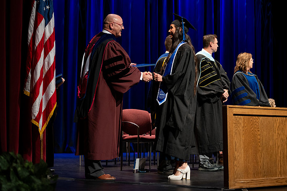Graduates during convocation for the College of Academic Success & Interdisciplinary Studies.