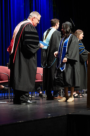 Graduates during convocation for the College of Academic Success & Interdisciplinary Studies. Speakers: Kevin Brower, Jenna Kate Wilson, Tyler Christensen