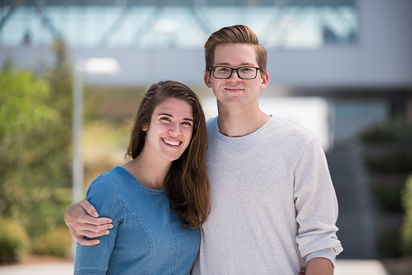 BYU-Idaho Financial Aid Recipient Rachel Oickle and her husband. Jul 2018