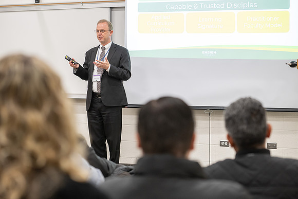 Leaders and experts from all CES Online Learning church institutions hold a conference.