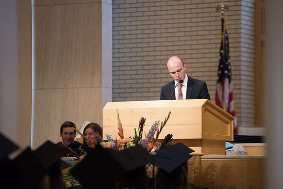 BYU-Idaho graduate during the Interdisciplinary Studies Convocation. Alessandro Baielli. Jul 2018