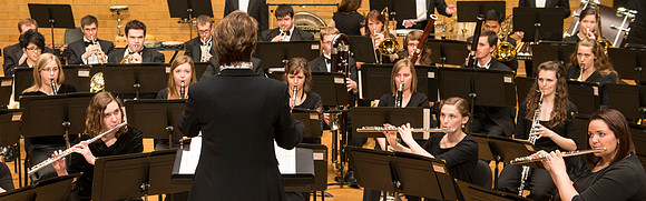 Symphony Band directed by Diane Soelberg.