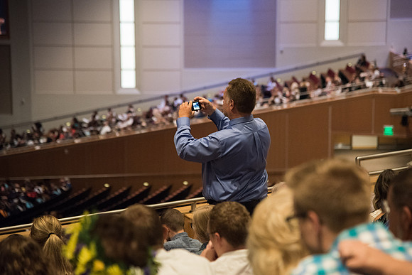 Commencement Services in the BYU-Idaho Center.
