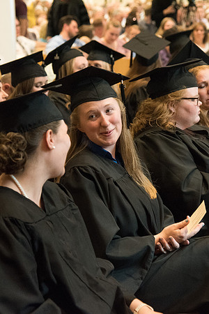Graduates gather for the Convocation of the Home and Family in the Taylor Chapel.