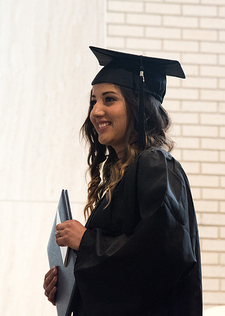 Awarding of Diplomas to graduates at the Home and Family Convocation in the Taylor Chapel.