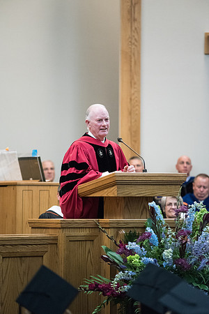 Elder Kim B. Clark, General Authority Seventy and Commissioner of the Church Educational System gives his remarks at Convocation of the Sociology and Social Work/Psychology in the Hinckley Chapel. Jul