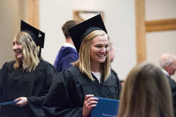 Graduates receive their Diploma at Convocation of the Sociology and Social Work/Psychology in the Hinckley Chapel. July 2018