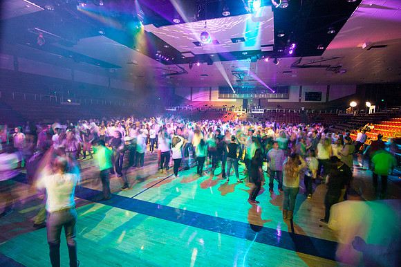 Throughout the semester, dance parties are held in the main gym of the Hart Building. This event was an awesome night of dancing and DJ-ed top 40 music.