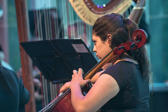 BYU-Idaho Orchestra made up of 24 talented musicians tours the Great Lakes region under direction of Dr. Dallin Hansen. Concert in Cedar Rapids, Iowa in the Whipple Auditorium, Public Library.