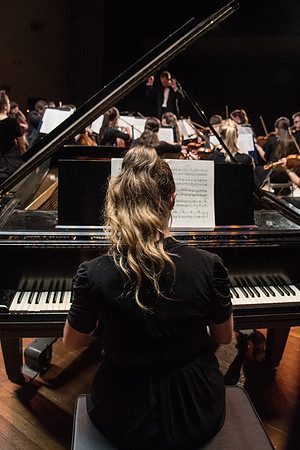 BYU-Idaho Orchestra made up of 24 talented musicians tours the Great Lakes region under direction of Dr. Dallin Hansen. Concert in Des Moines, Iowa at the Central Campus High School Auditorium.