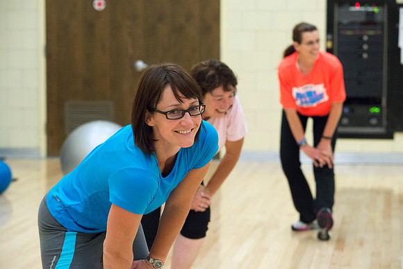 Early morning Zumba.